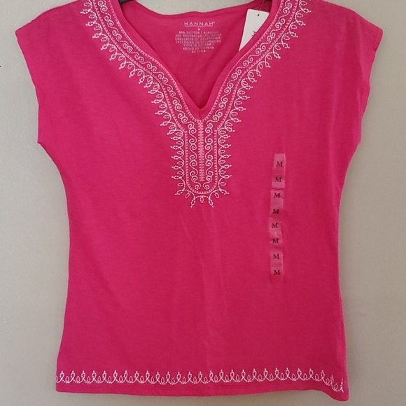 Hannah Tops - Hannah cotton sleeveless top sz m nwts